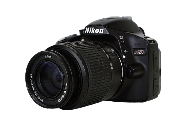 Fotograaf stelt belichting in op Nikon camera